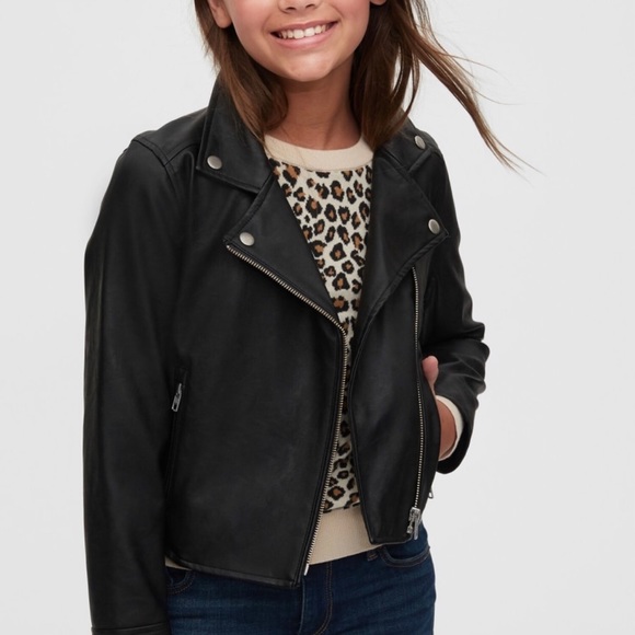 Gap Faux Leather Moto Jacket - Picture 4 of 10